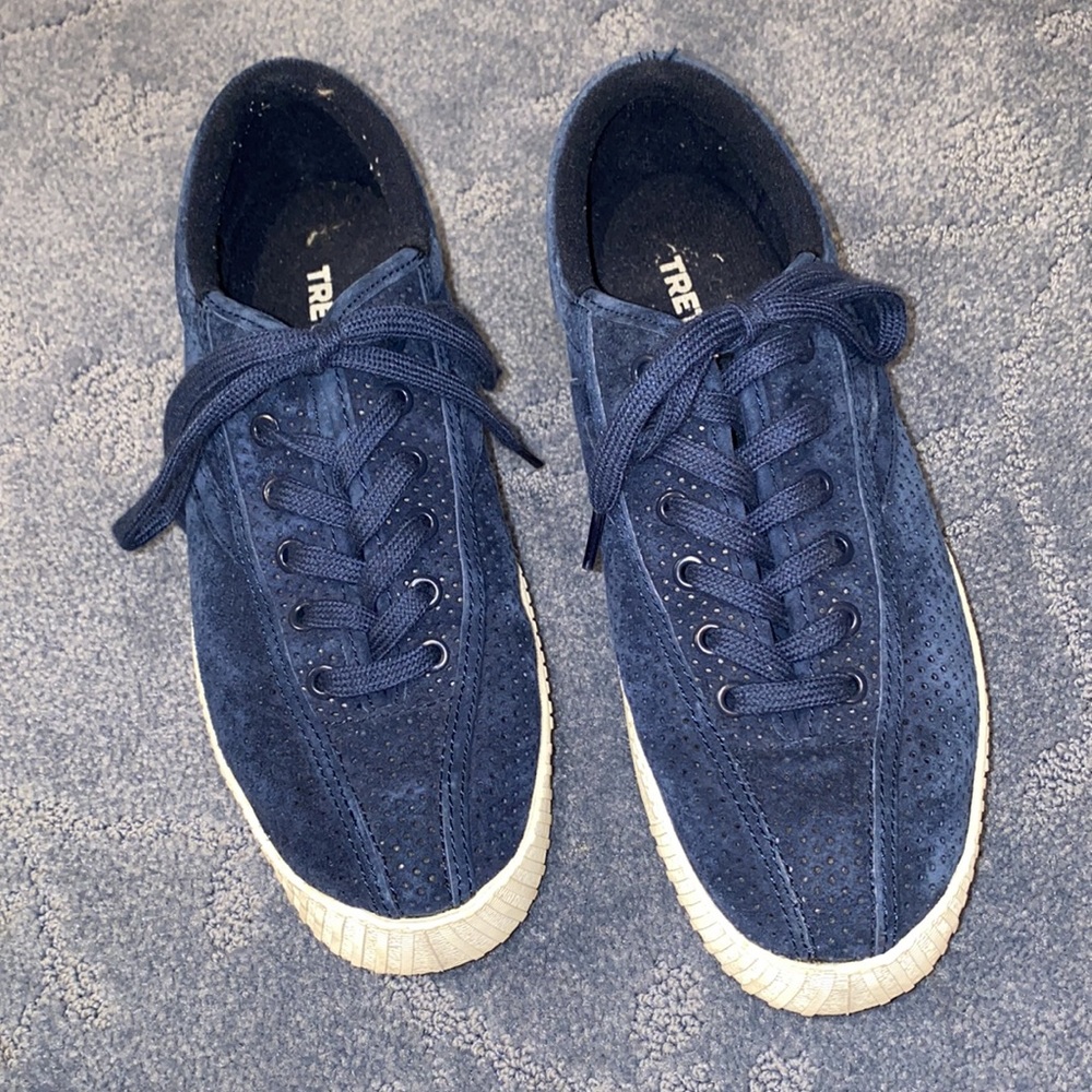 Tretorn Canvas Navy Blue Sneakers Size 6.5
